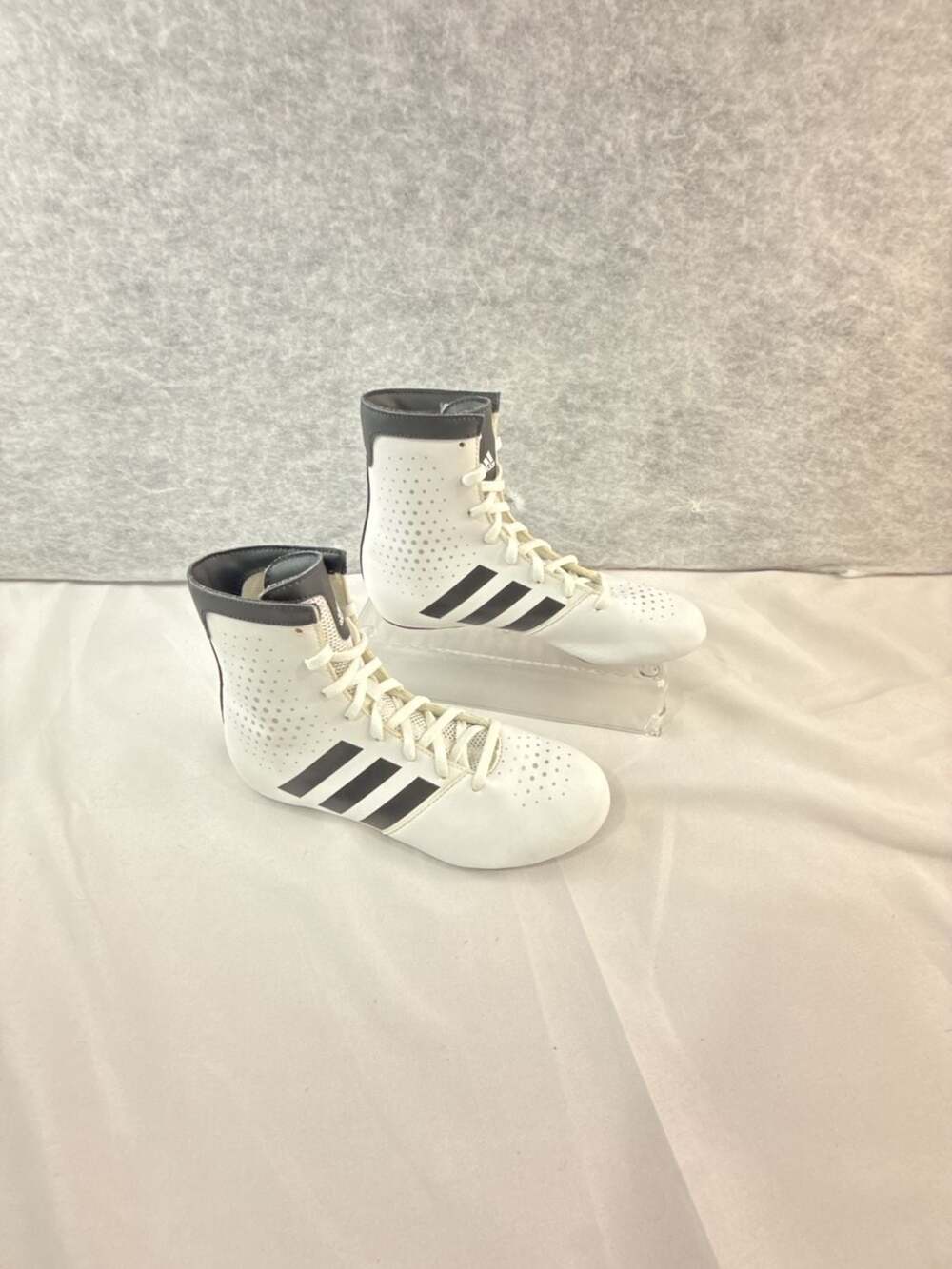 Adidas Box Hog 2 Boxing Shoes White/Black Size 5